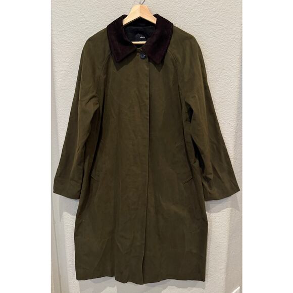 Mango Long Corduroy Collar Barn Jacket Size US/Large - Picture 16 of 16